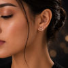 Infinity rose studs